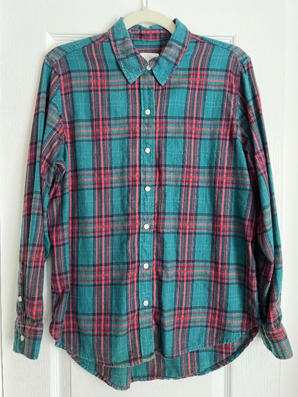 Universal Thread Relaxed Fit Plaid Flannel Button Down - Size S